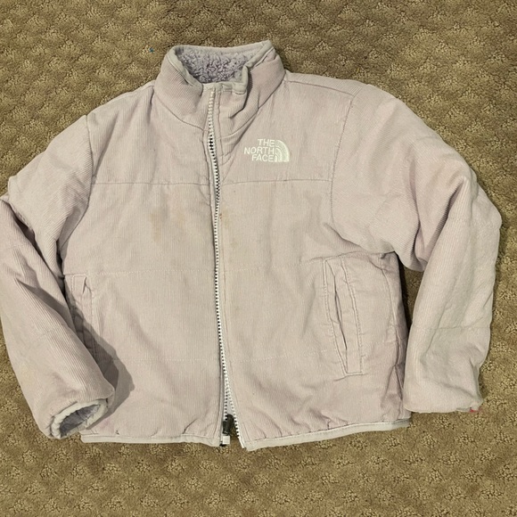 The North Face Mossbud Reversible Winter Coat Jacket Lavender 3T - Picture 3 of 5
